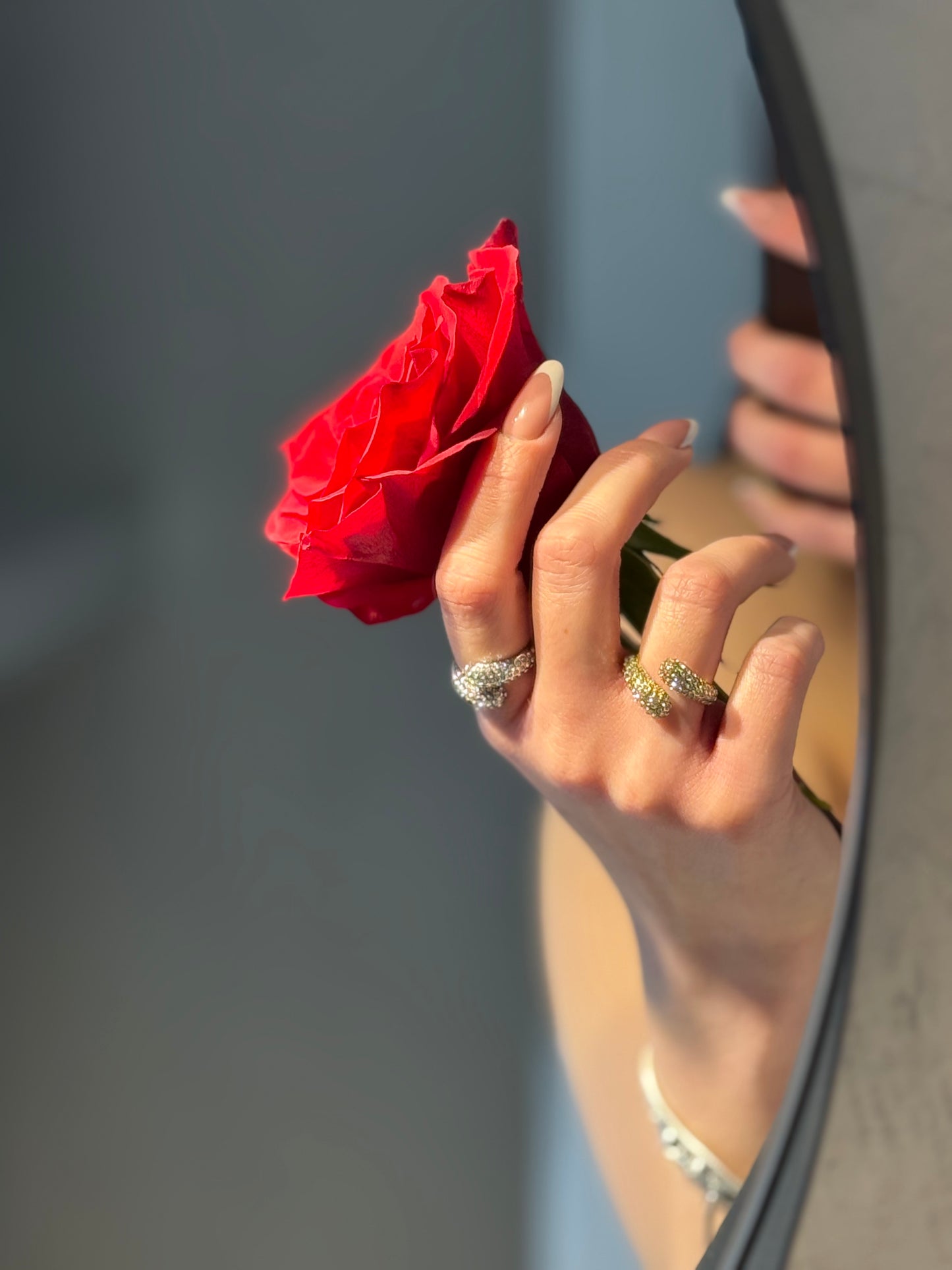 Luxe Crystal – δαχτυλίδι stainless steel