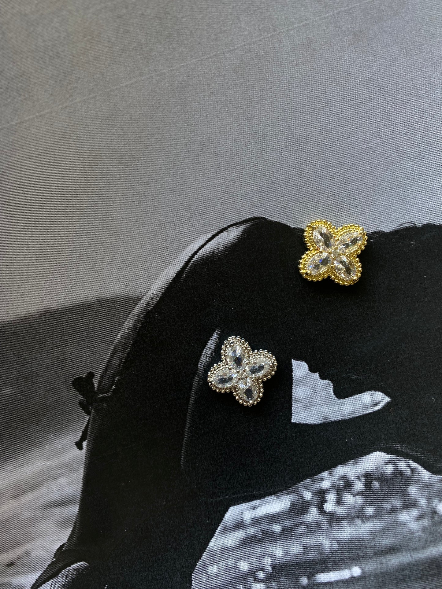 Butterfly Glow Studs-Stainless steel