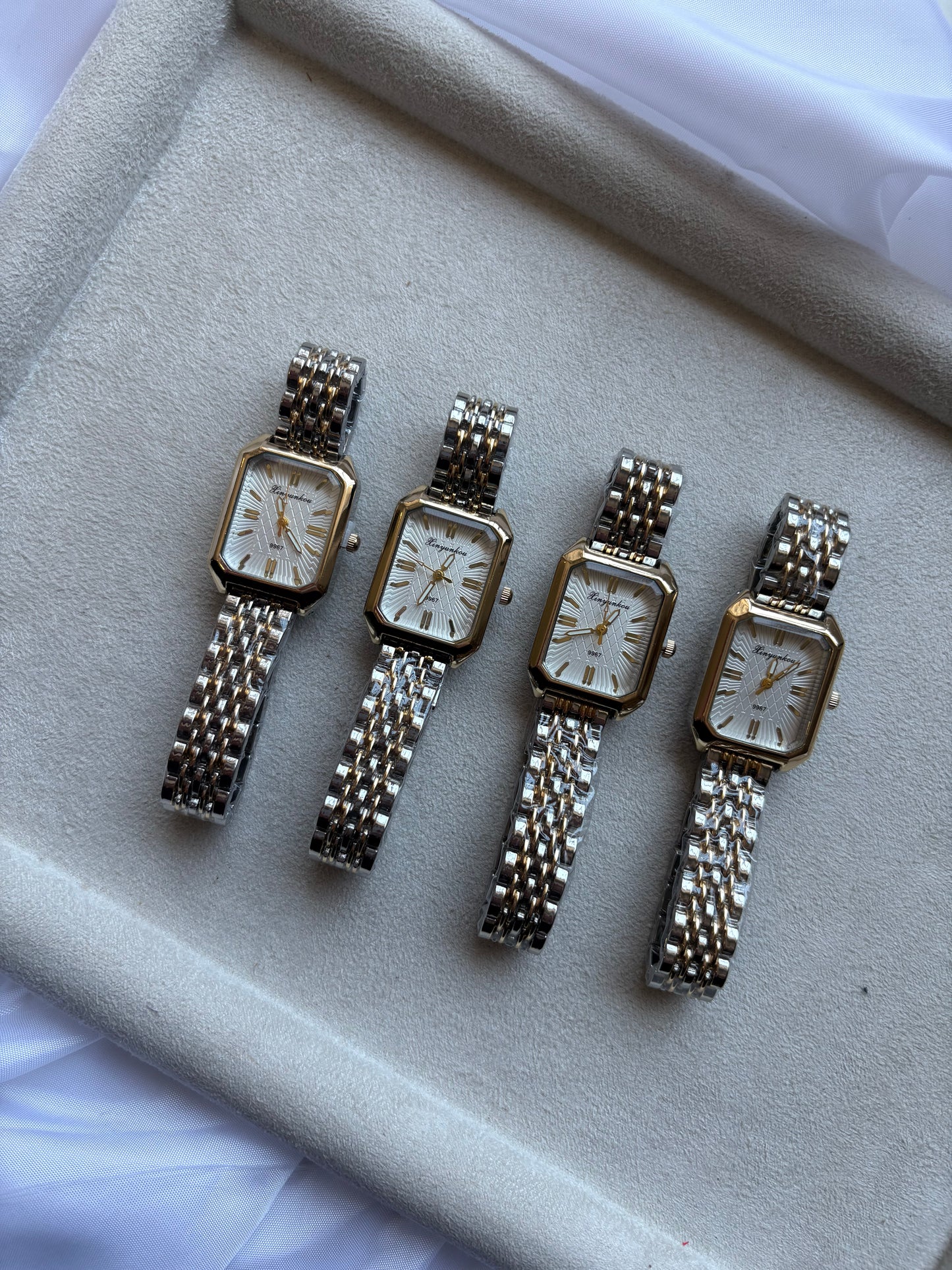 Elegant Bicolor Classic Watch ατσάλινο ρολόι