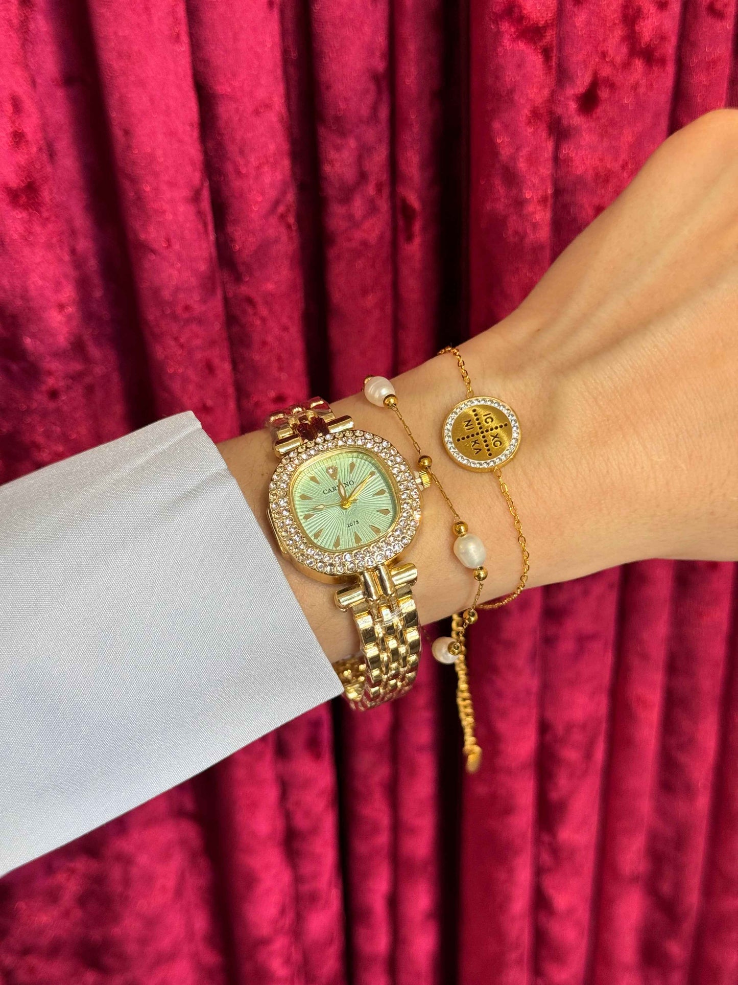 Diamond Halo Gold – Ρολόι Stainless Steel