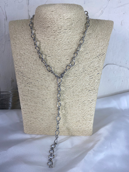 Κολιέ “Αλυσίδα Lariat” – Ατσάλινη Μακριά Αλυσίδα