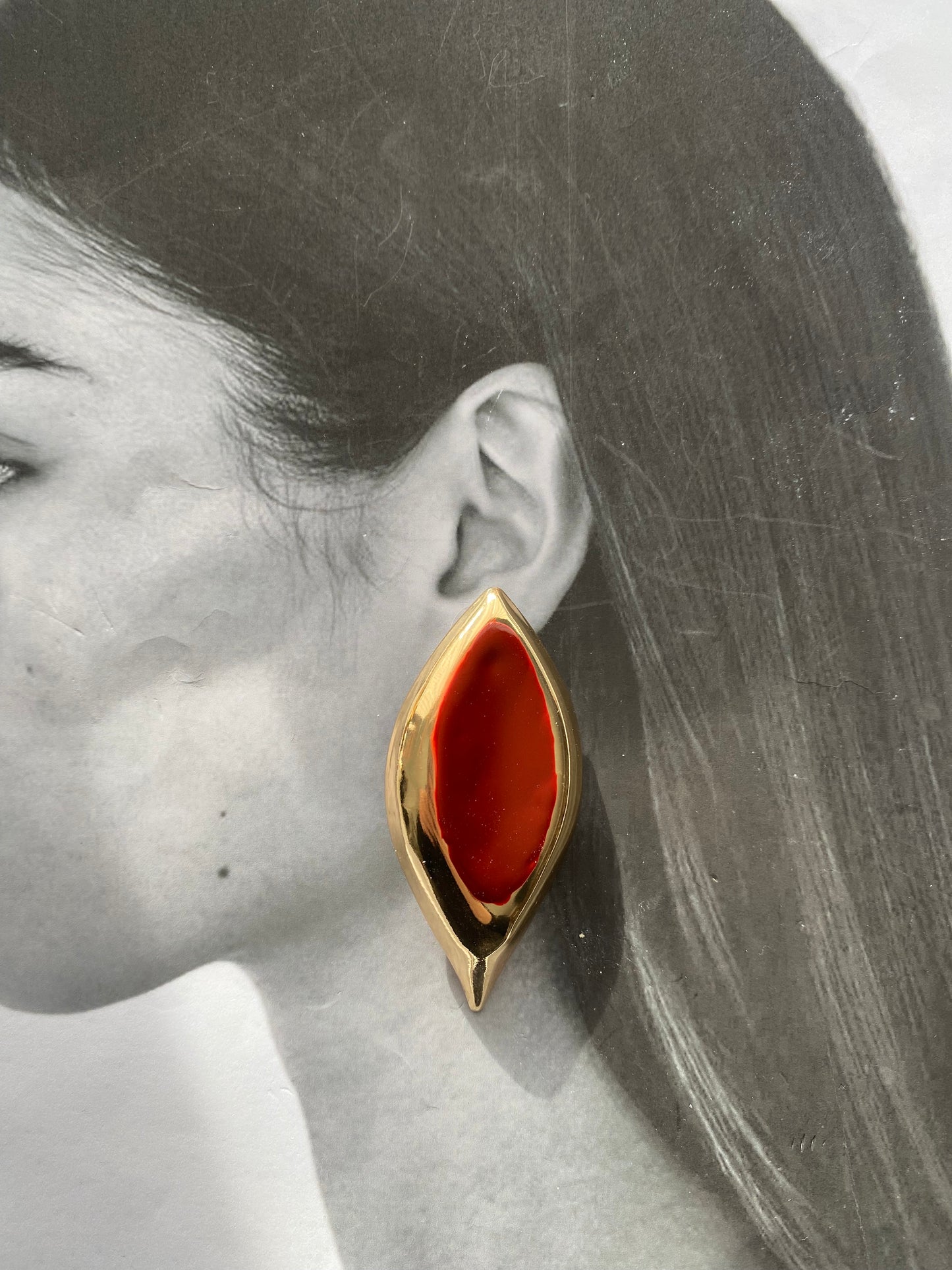 “Minimal muse” ορειχάλκινο σκουλαρίκι