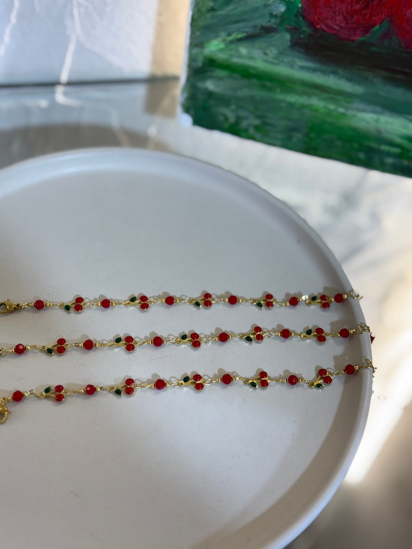 Νέο viral ατσάλινο βραχιόλι με κεράσια 🍒