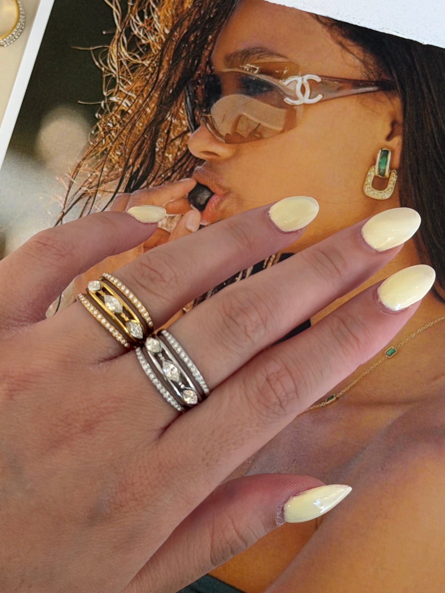 Celeste Ring – Ατσάλινο Δαχτυλίδι με Ζιργκόν