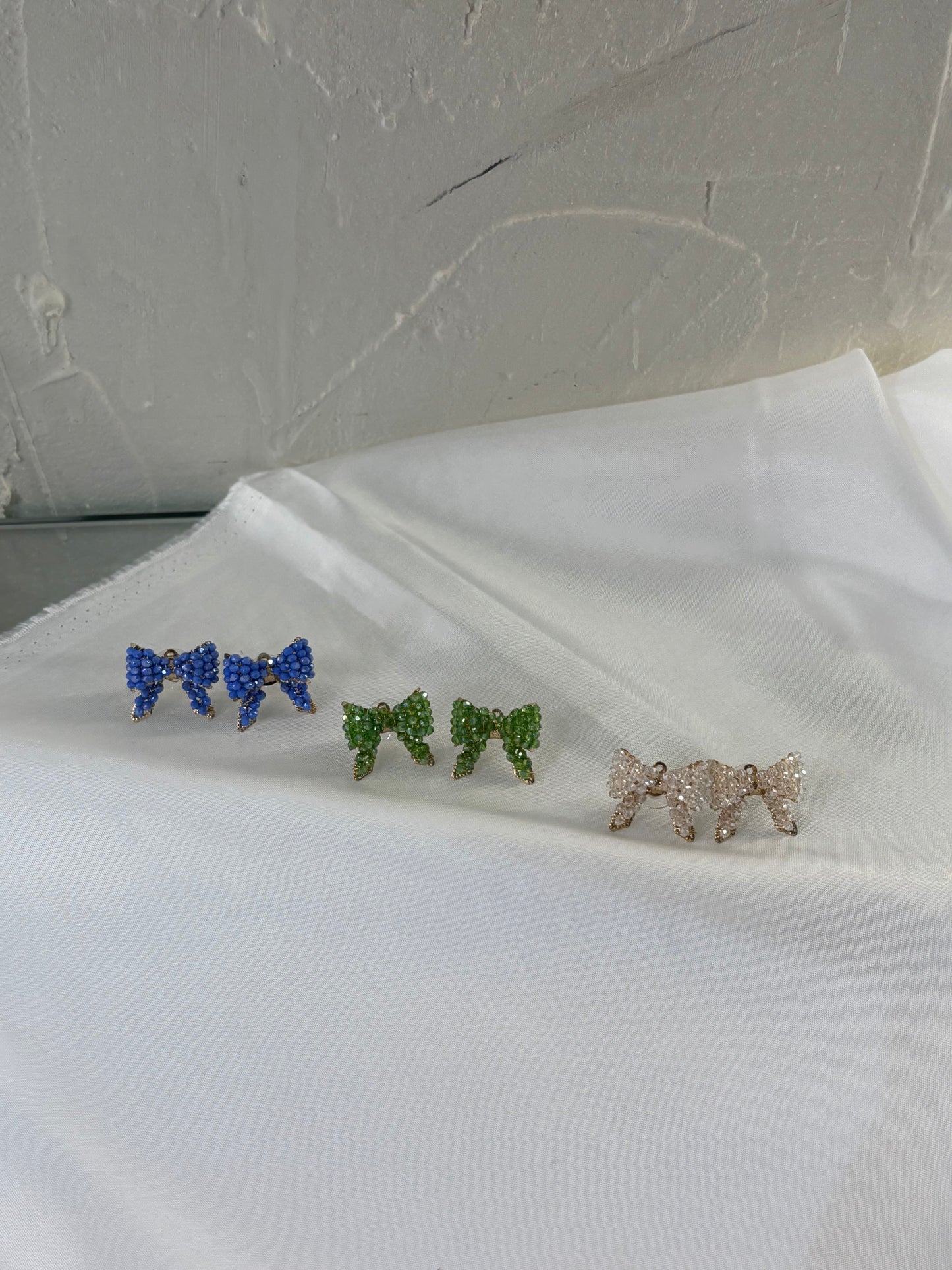 Γυναικεία Σκουλαρίκια Κομψά Μπολόνια Πλεκτά Μπλε | Pnoe Studio