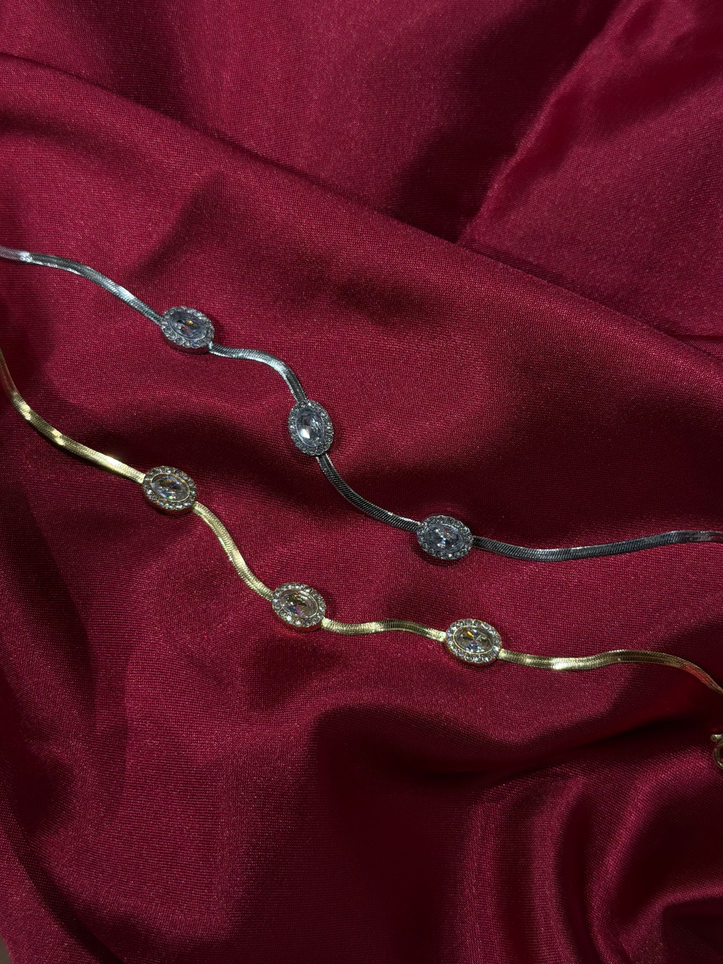 Crystal Orbit – κολιέ stainless steel