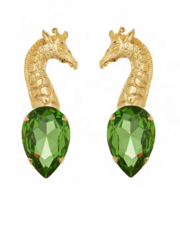 Monemvasia Giraffe Gem - Χειροποίητα Σκουλαρίκια (Διαθέσιμο με Προπαραγγελία)