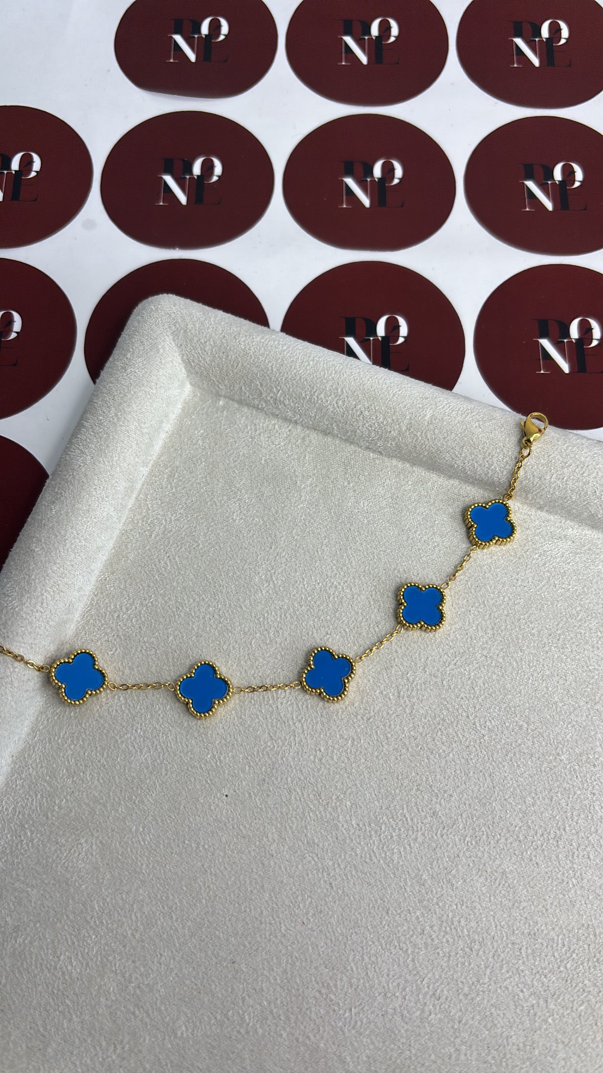 Βραχιόλι Με λουλούδια σε μπλε χρώμα  να