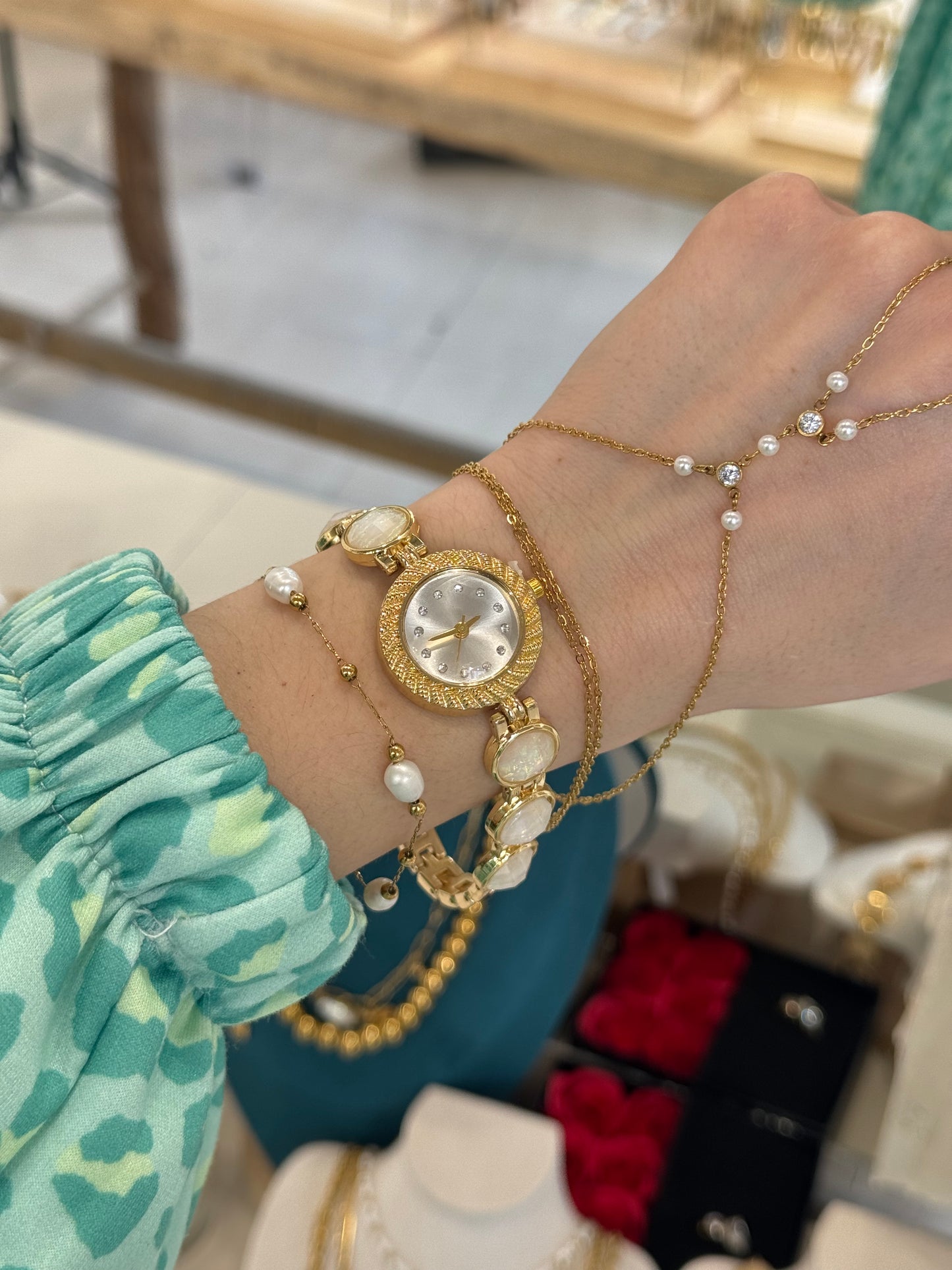 Pearl Shell – Ρολόι Ανθεκτικός Ορείχαλκος