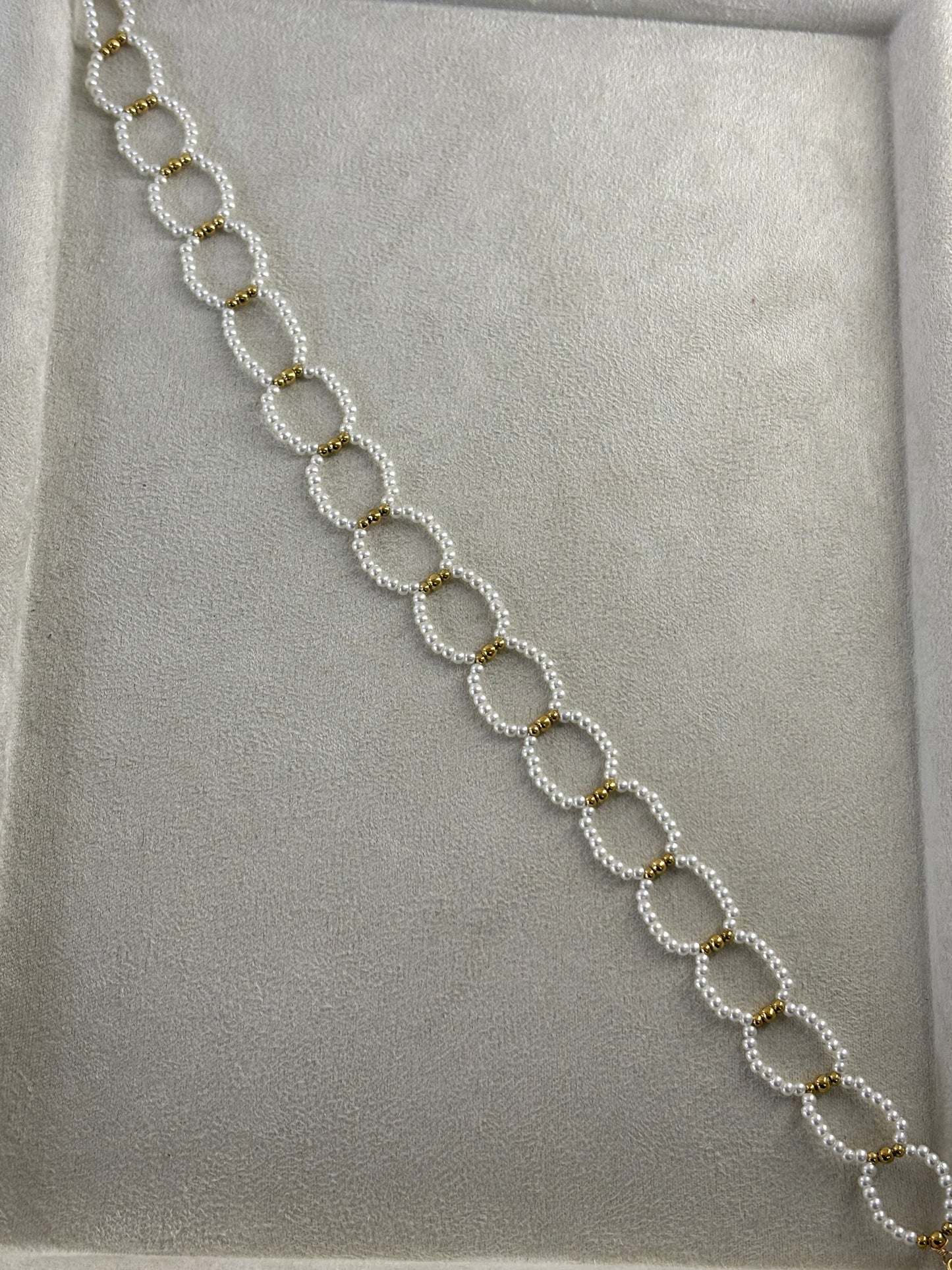 Κολιέ choker άσπρο