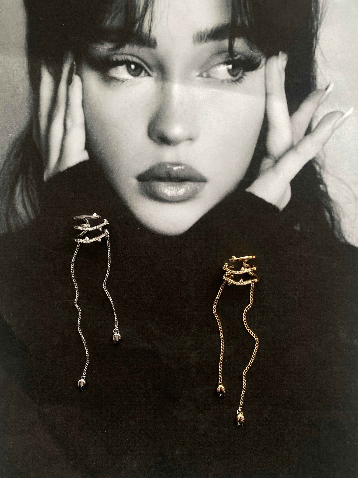 Veloria-STAINLESS STEEL EARCUFF