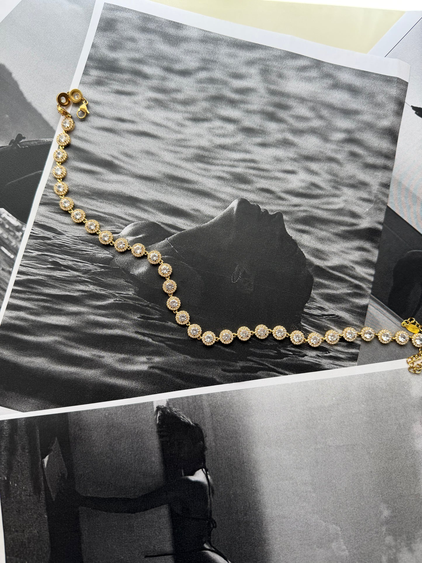Princess Royal Tennis Necklace / ατσάλινο κολιέ