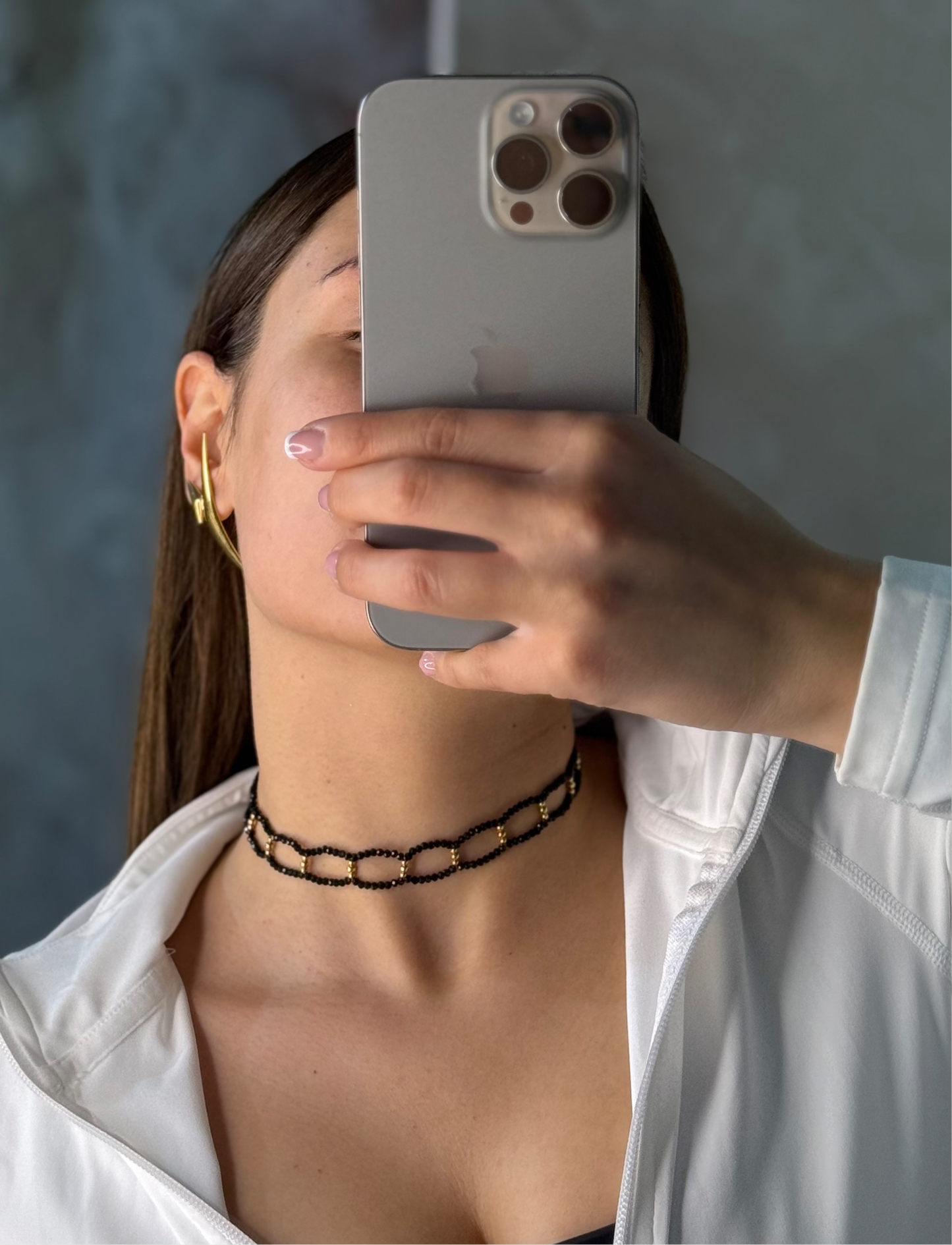 Κολιέ choker μαύρο