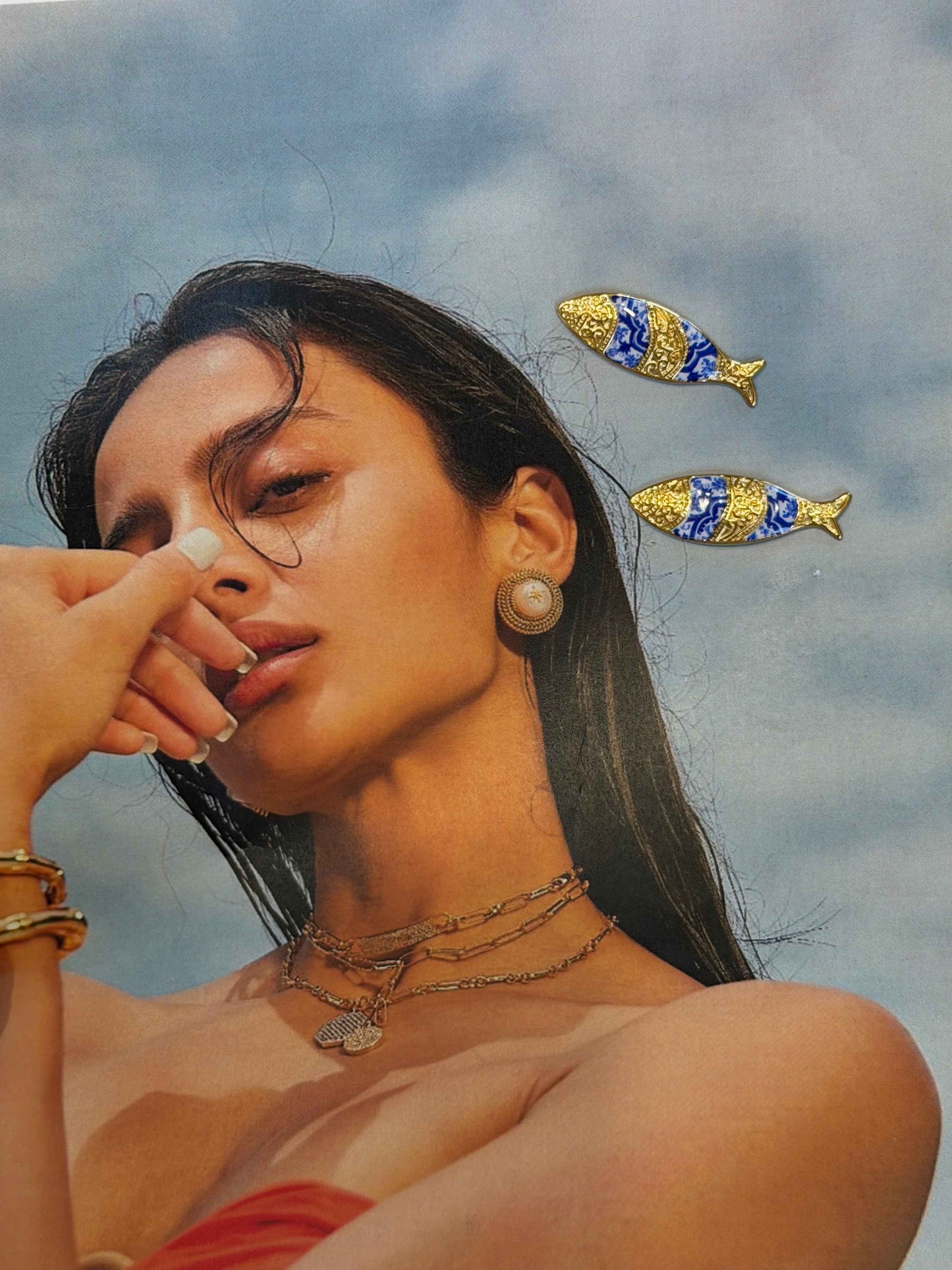 Ariel Gold Fish – Ατσάλινα Σκουλαρίκια Ψαράκια