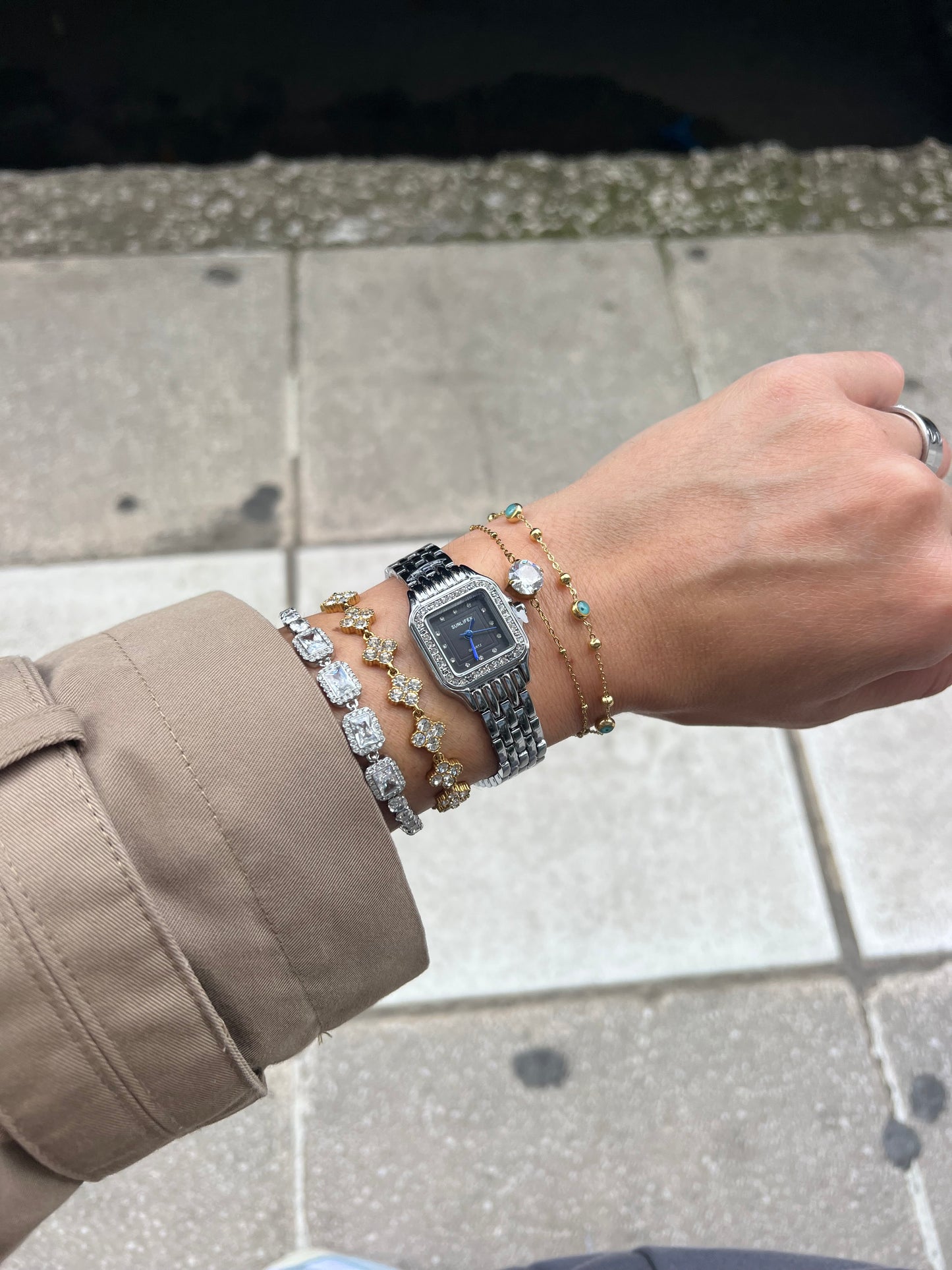 Noir Éclat — Αδιάβροχο Premium Ρολόι Stainless Steel