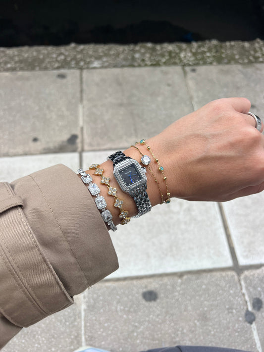 Noir Éclat — Αδιάβροχο Premium Ρολόι Stainless Steel
