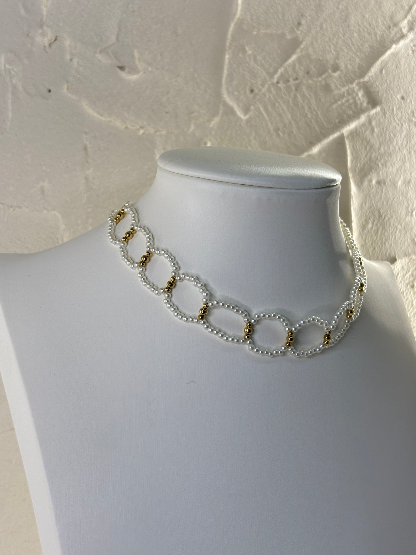 Κολιέ choker άσπρο