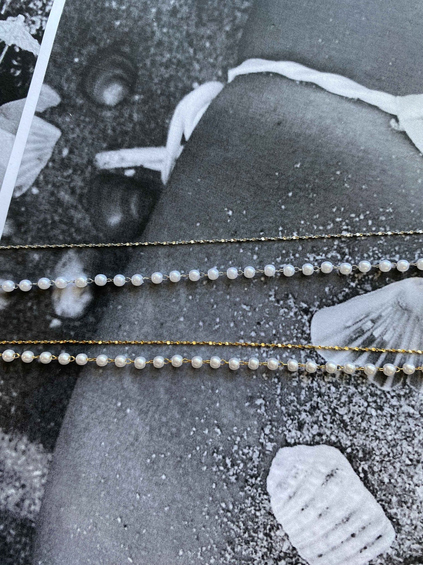 Ivory Pearl” Ατσάλινη Αλυσίδα Ποδιού