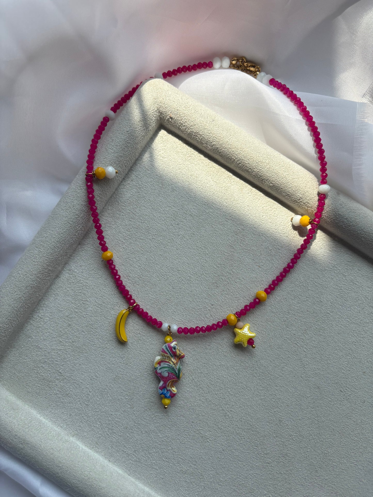 Sunbliss Ατσάλινο κολιέ – handmade by Kika