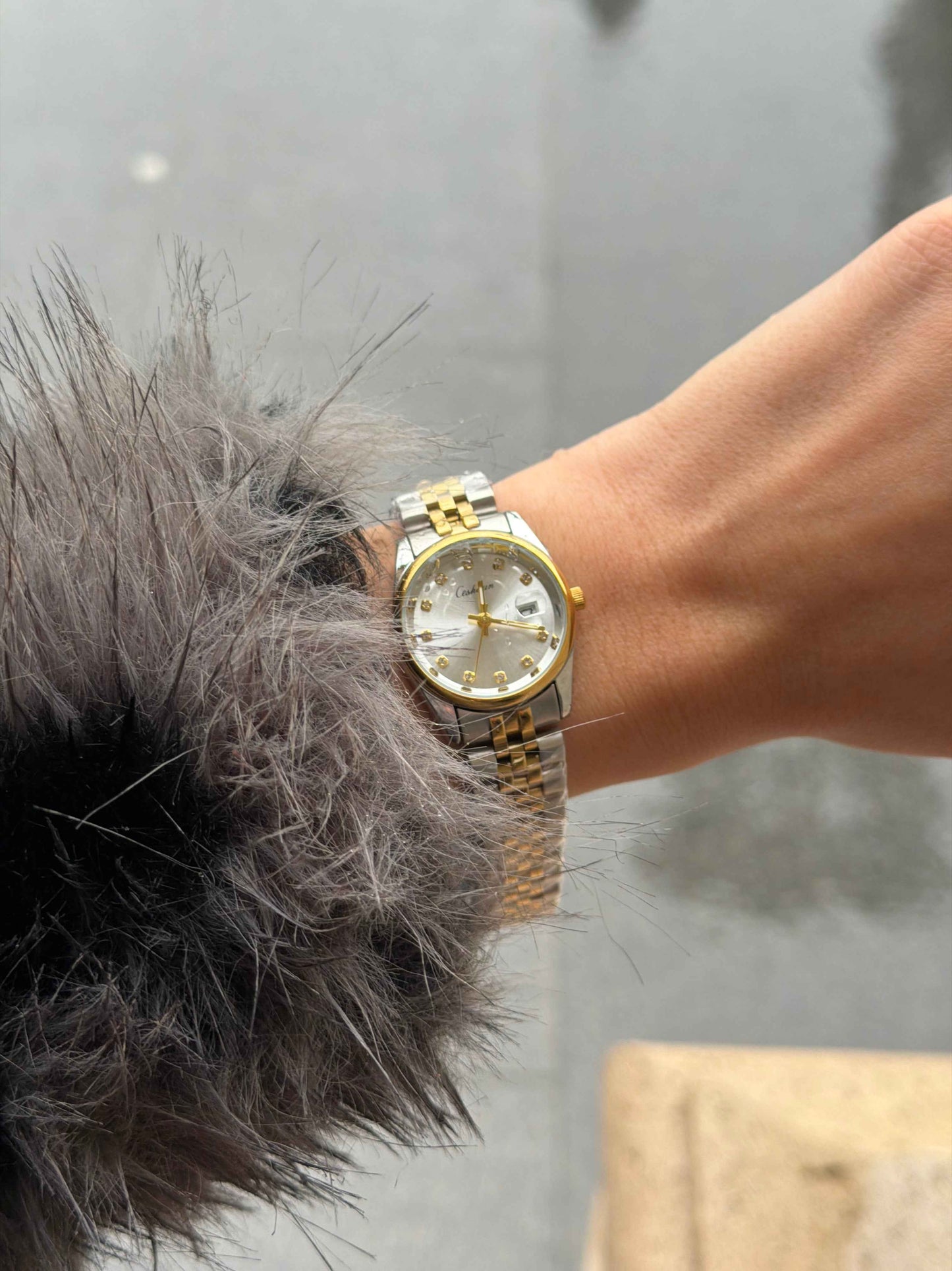 Paris Luxe Two-Tone Αδιάβροχο Ρολόι Premium- Stainless Steel