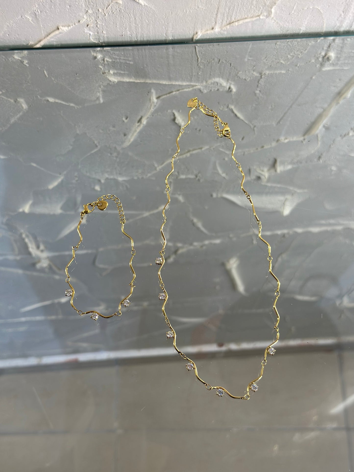 Κολιέ Χρυσό Με Πέτρες «Αριάδνη»