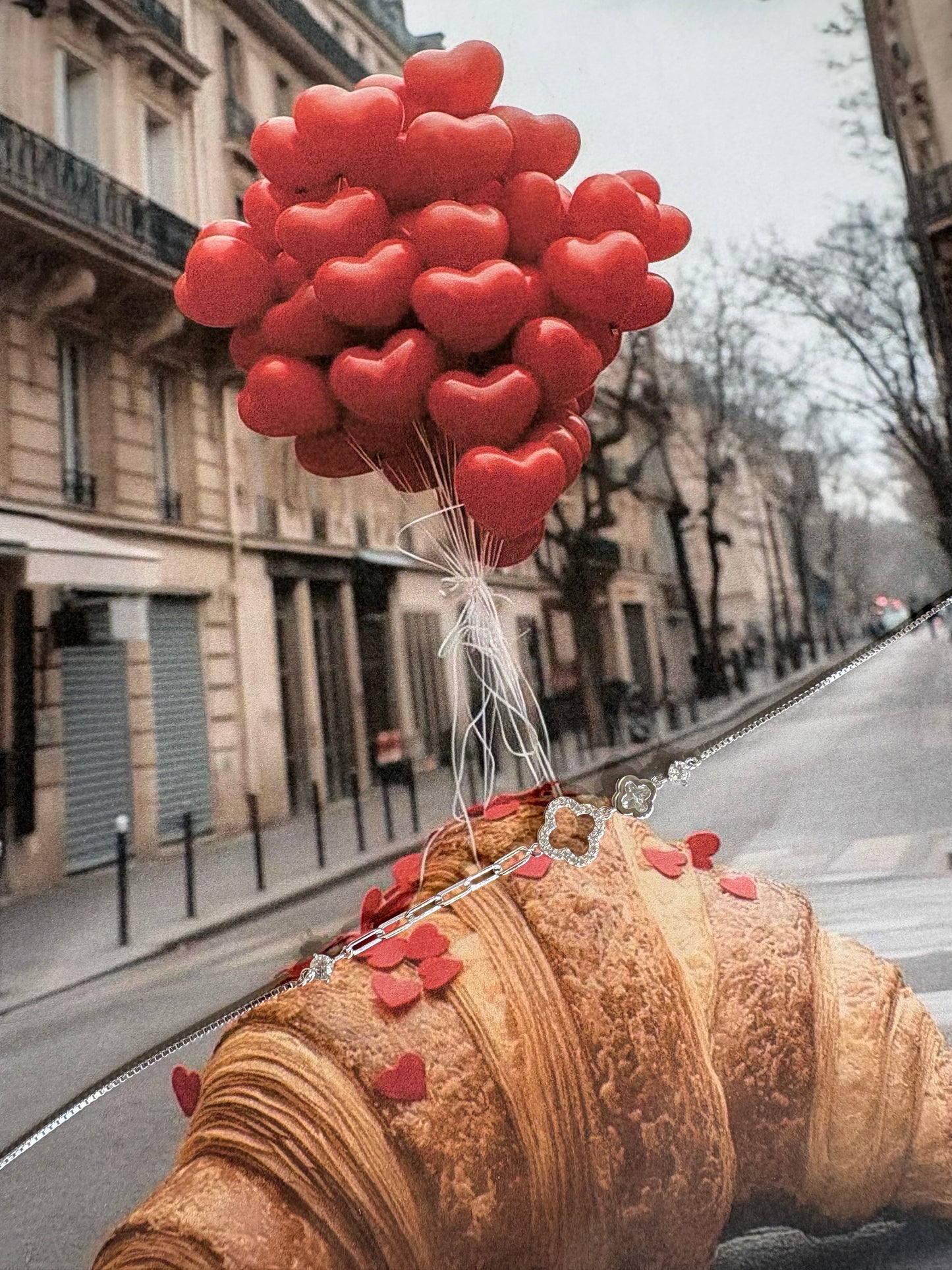 Pearl black Βραχιόλι VALENTINES COLLECTION ΑΣΗΜΙ 925