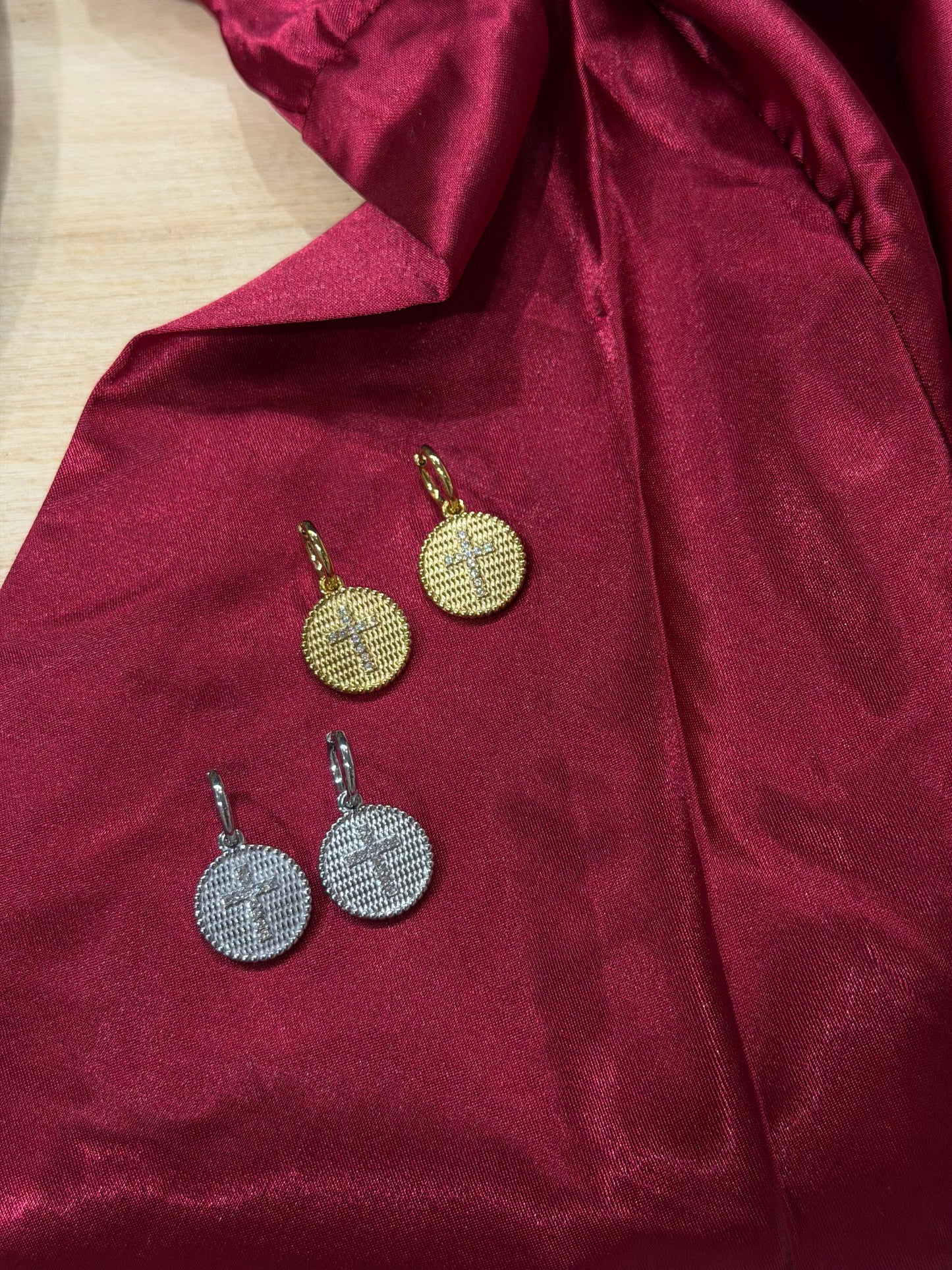 Cross Drops – σκουλαρίκια stainless steel