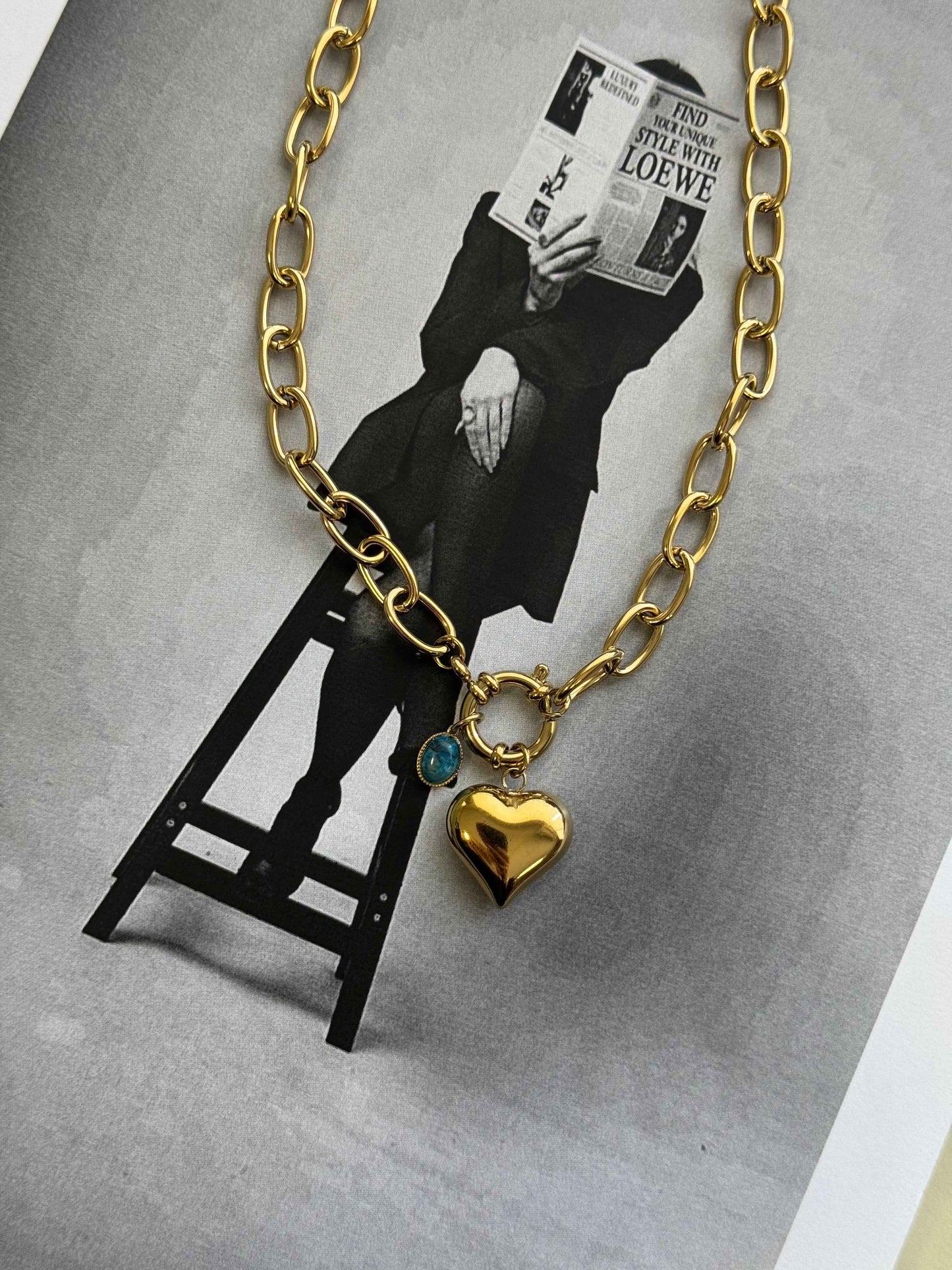 Puffy Heart – Κολιέ Stainless Steel