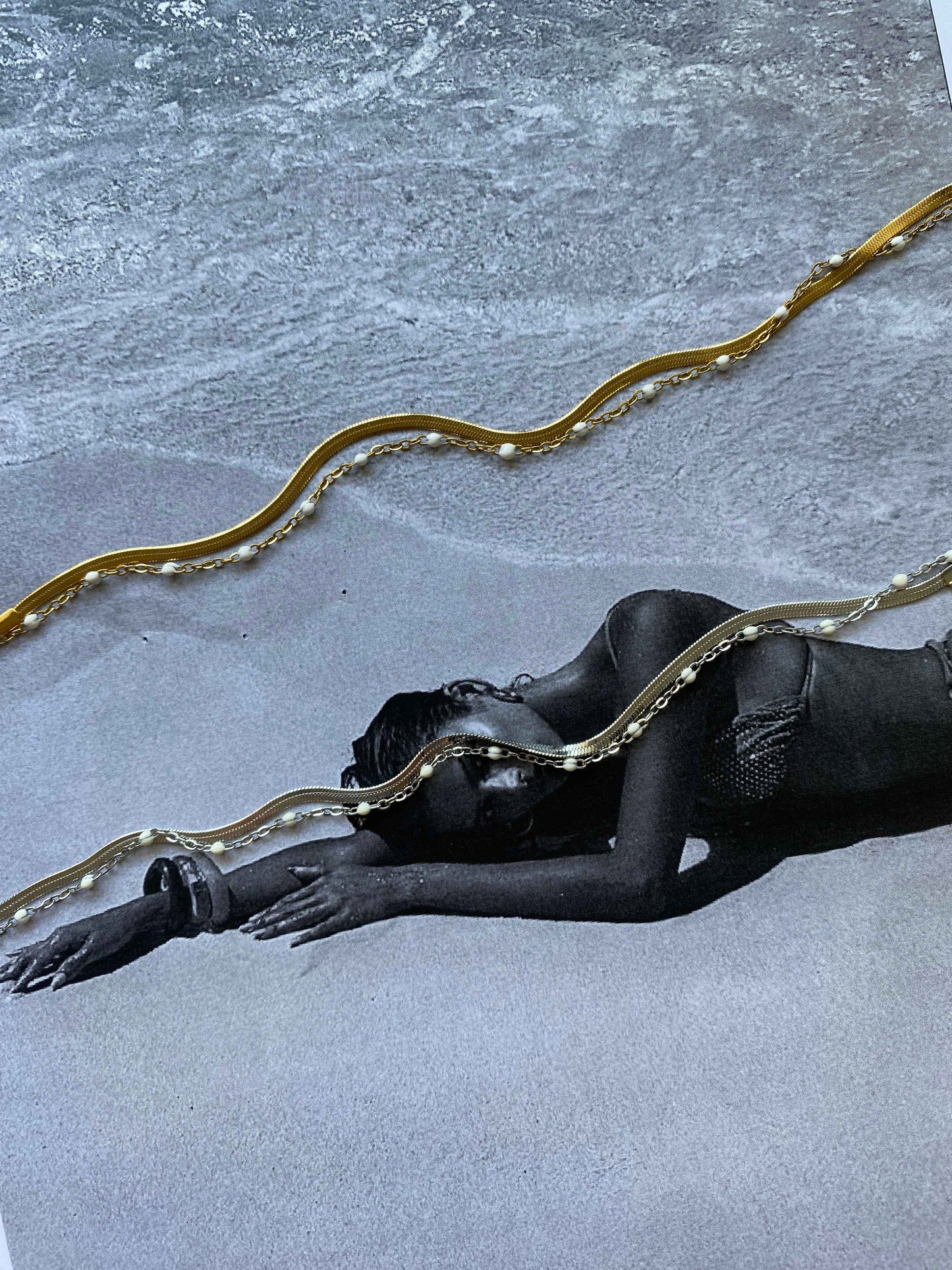 Pearl Wave” Ατσάλινη Αλυσίδα Ποδιού