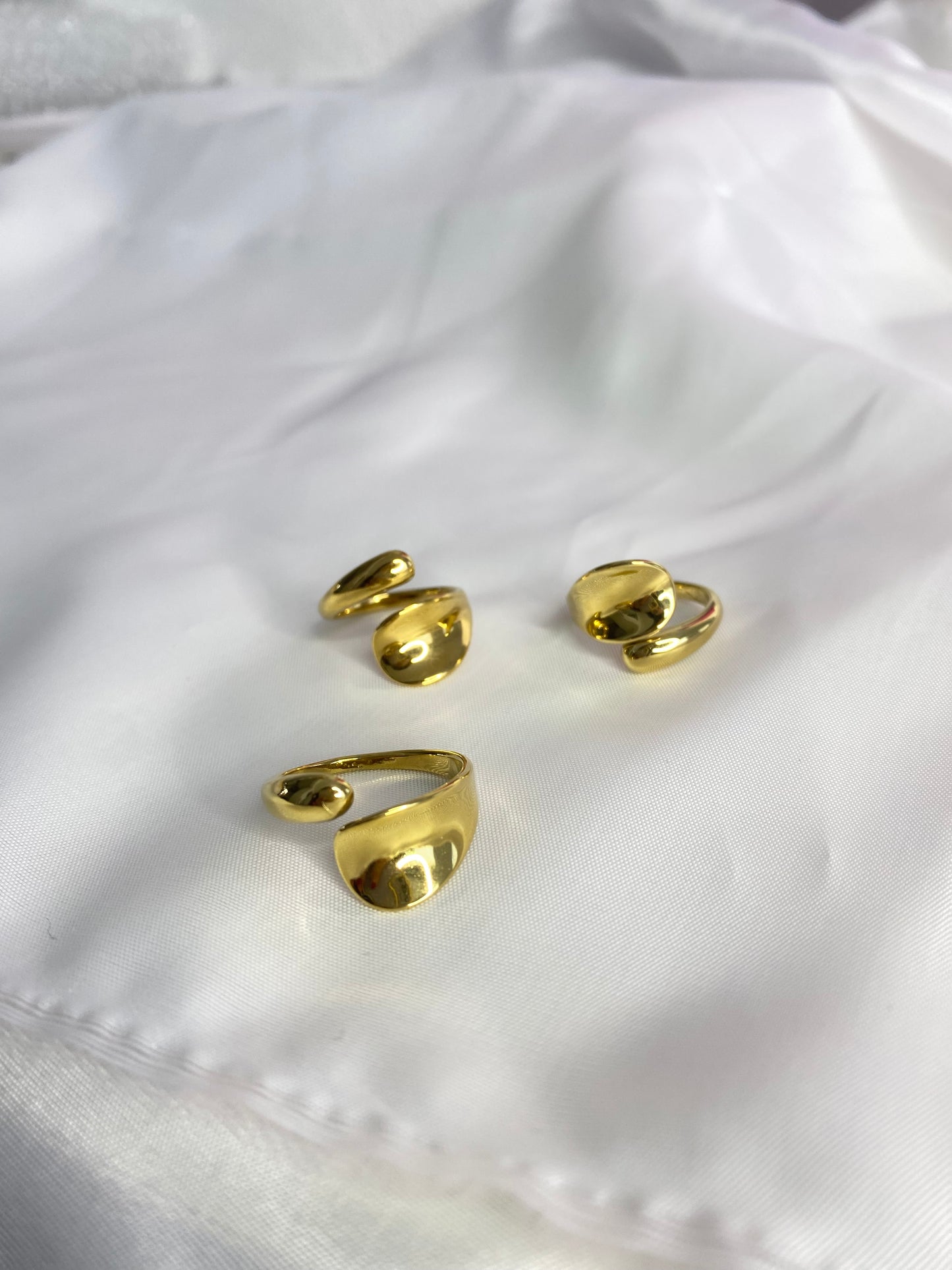 Χρυσό ατσάλινο δαχτυλίδι «Eli»