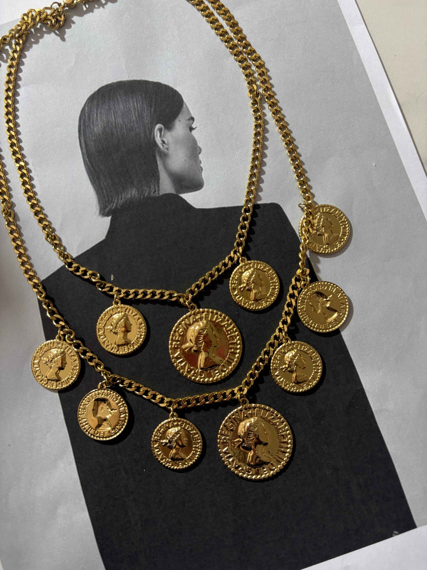 Golden Dynasty Coin Ατσάλινο κολιέ