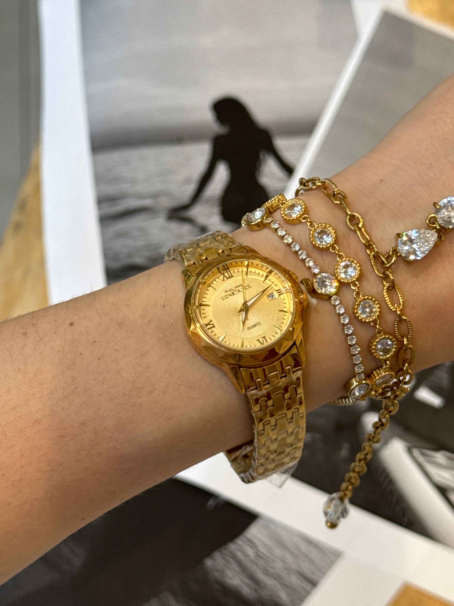 Brigitte Vintage – Αδιάβροχο Premium Ατσάλινο Ρολόι Stainless Steel