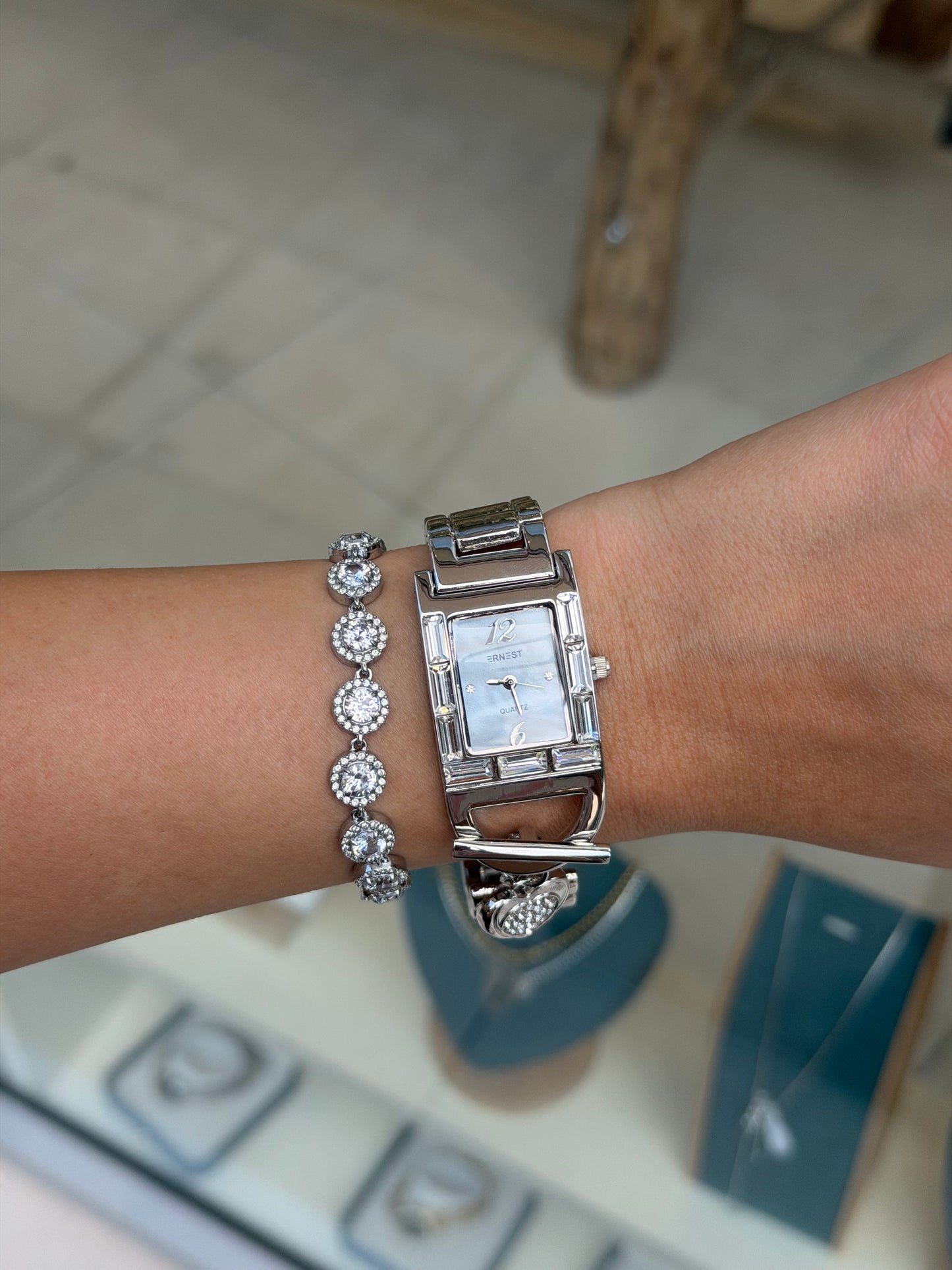 Silver Élise Watch - Ανθεκτικός Ορείχαλκος