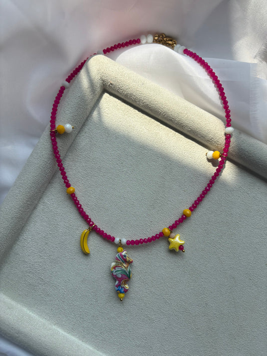 Sunbliss Ατσάλινο κολιέ – handmade by Kika