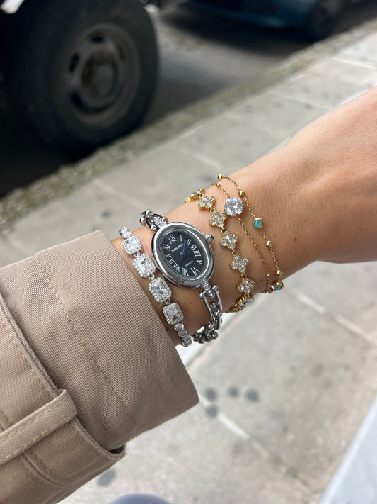 Éclat Sombre — Αδιάβροχο Premium Ρολόι Stainless Steel