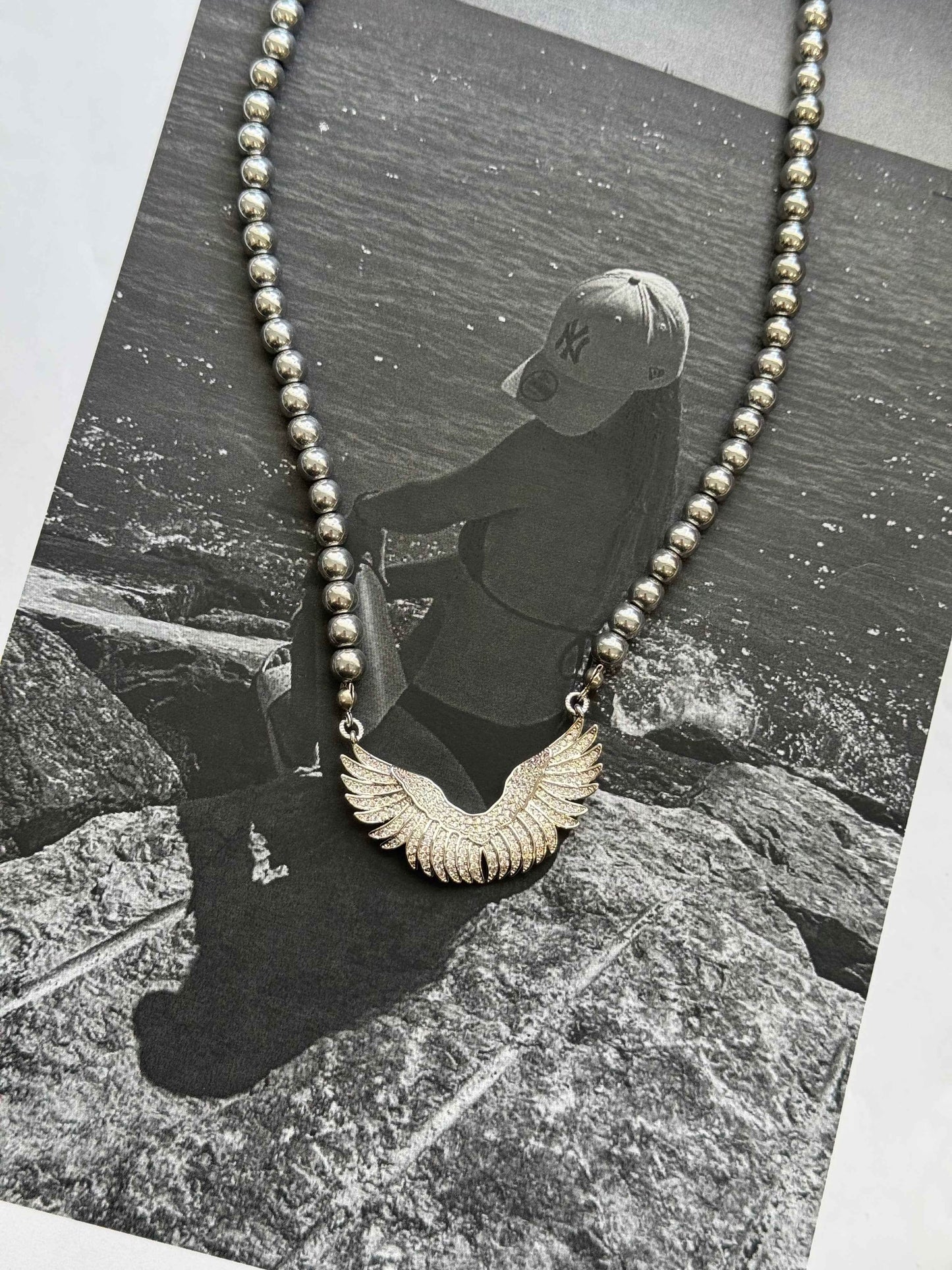 Angélique Wings – Χειροποίητο Κολιέ Stainless Steel
