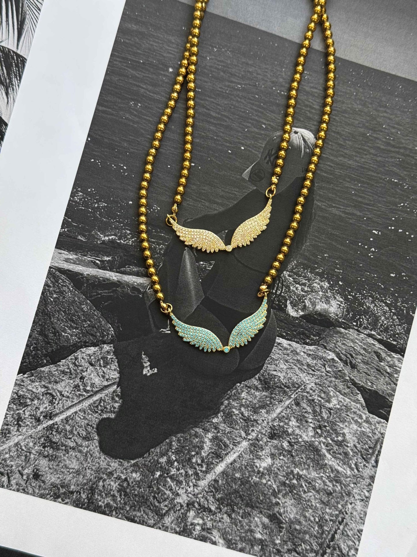 Beaded Wings – Κολιέ Stainless Steel