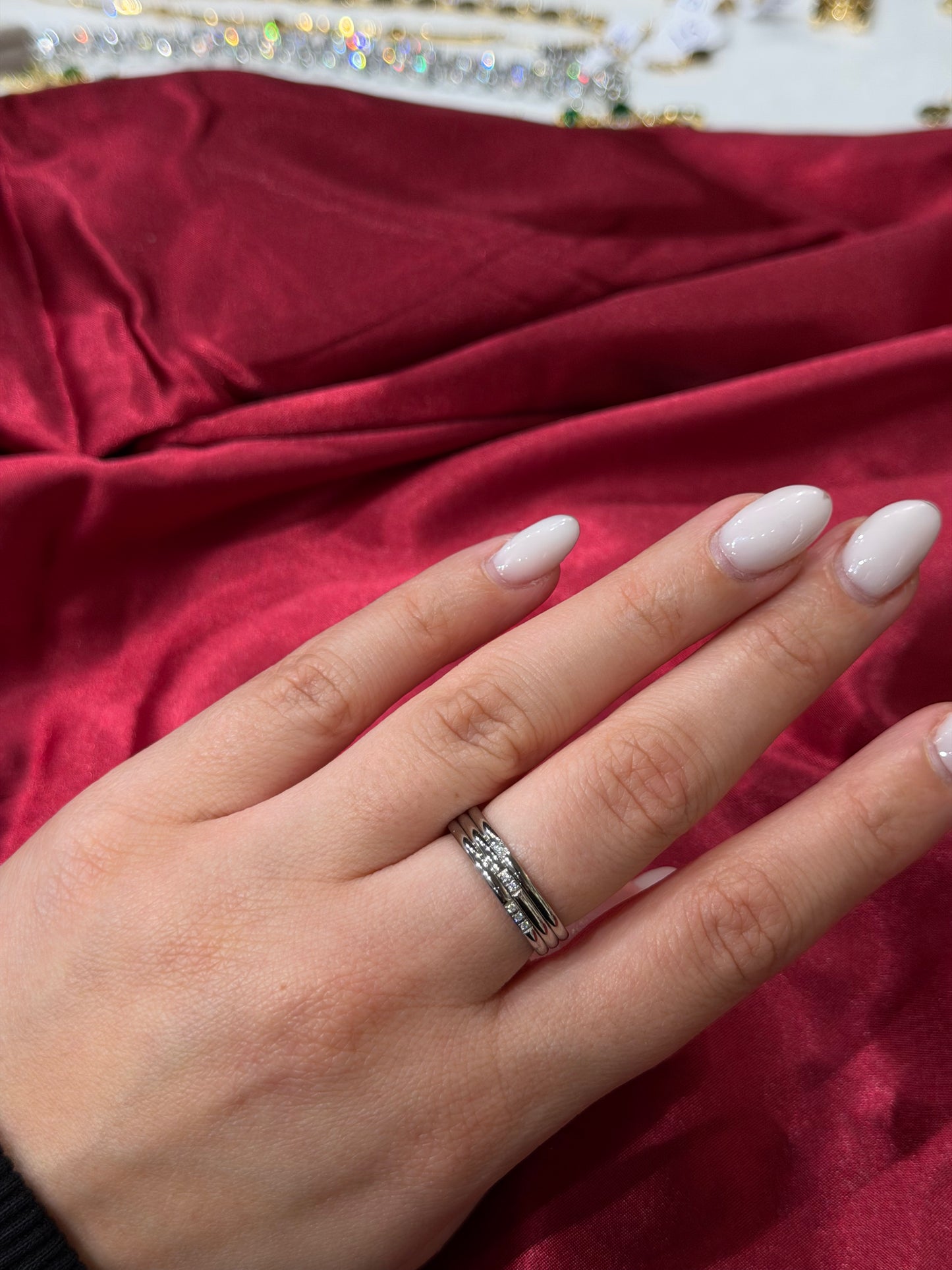 Silver Flow Stack – δαχτυλίδι stainless steel