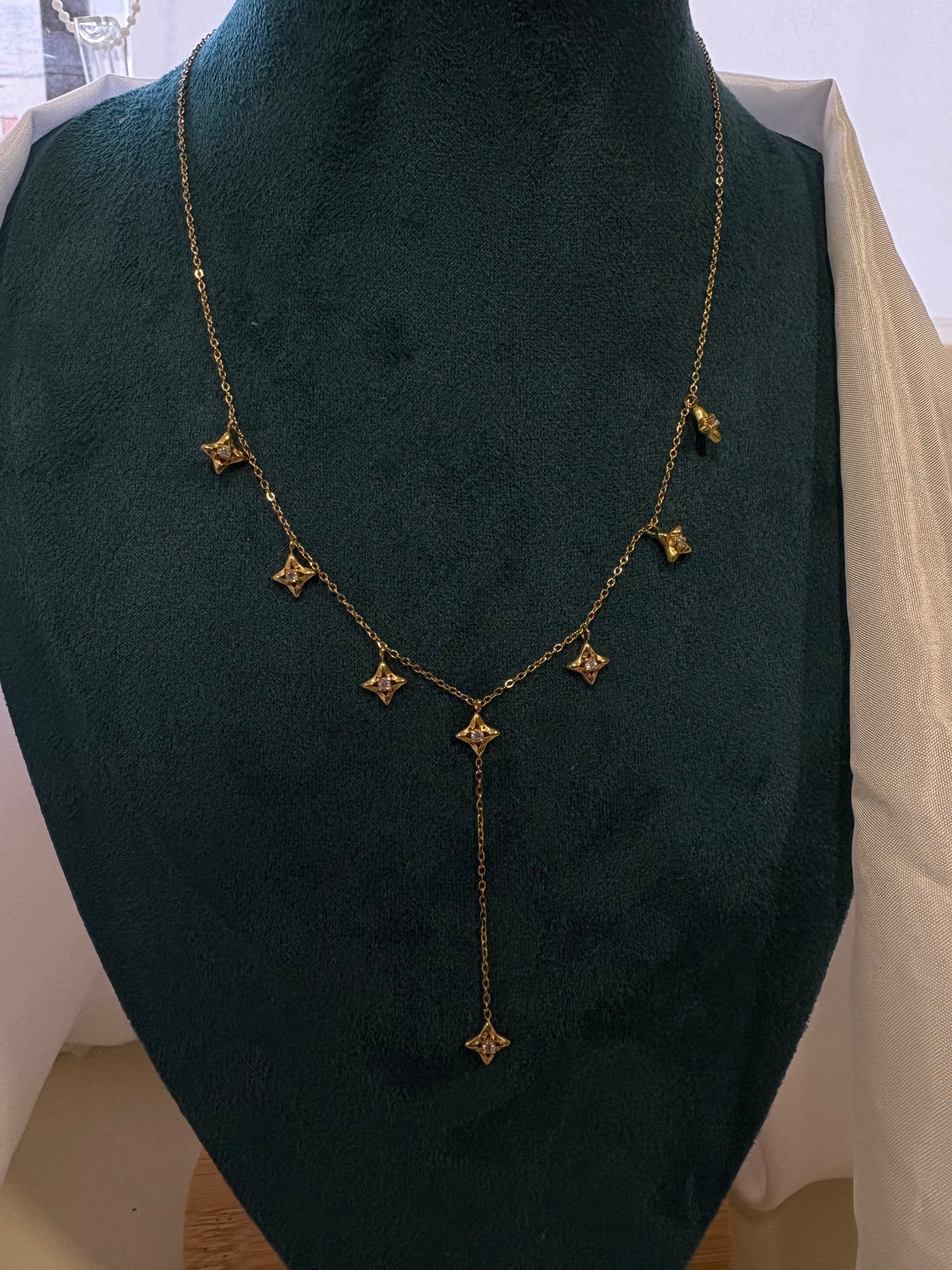 Glittery Galaxy - Stainless steel necklace
