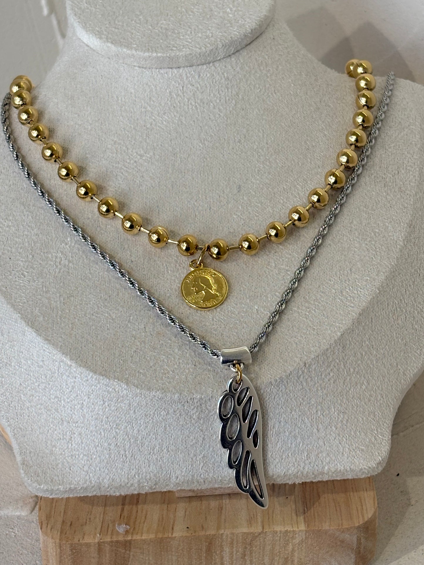 Mixed Elements – κολιέ stainless steel