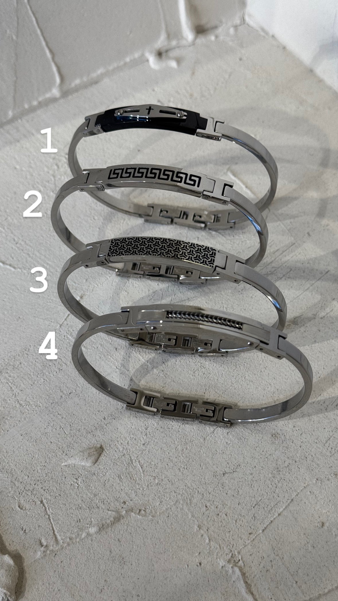 Greek Legacy Bangle – Χειροπέδα Stainless Steel