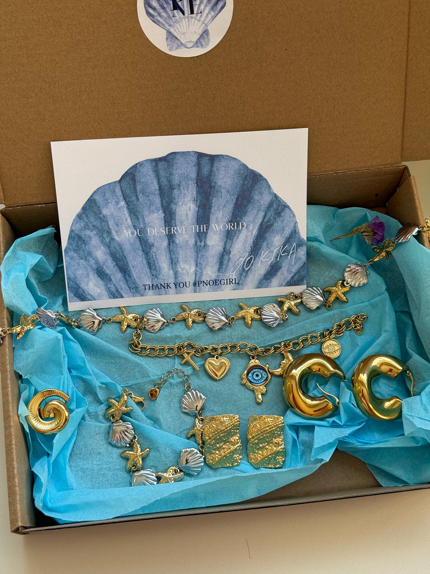 Viral Summer Mystery box 🧿 6 ατσάλινα κοσμήματα