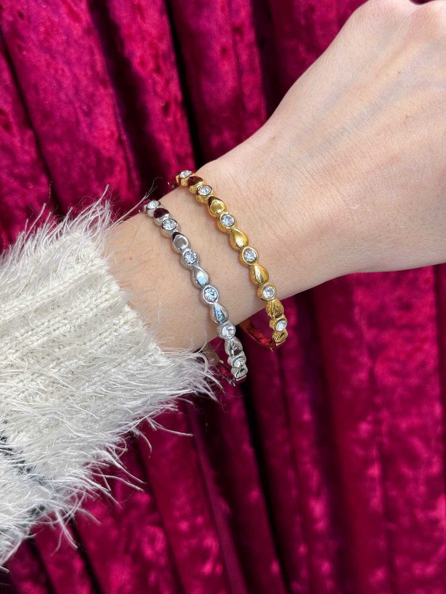 Twisted Grace - χειροπέδα stainless steel