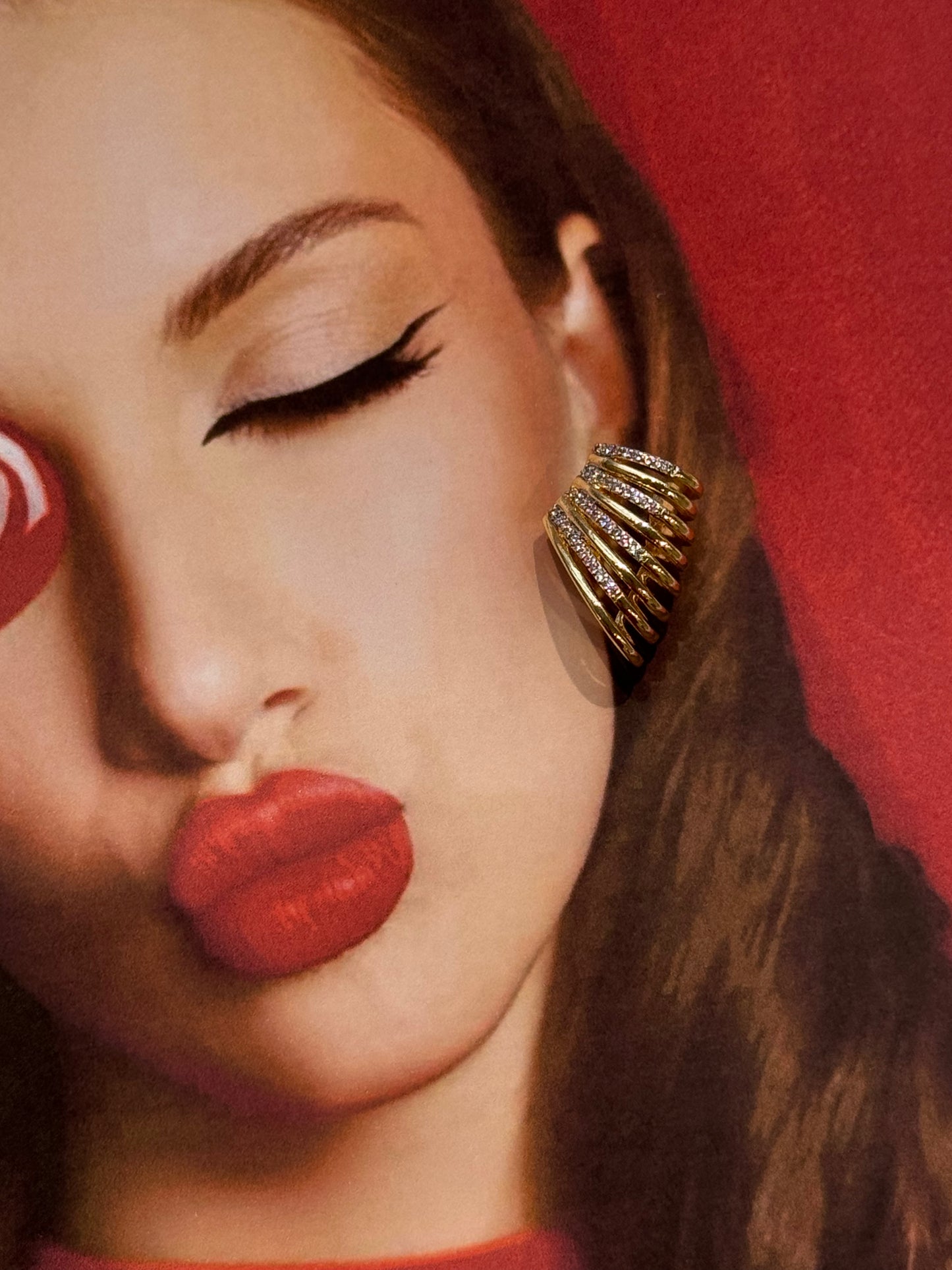 Glitzy Fan – Σκουλαρίκια VALENTINE’S COLLECTION