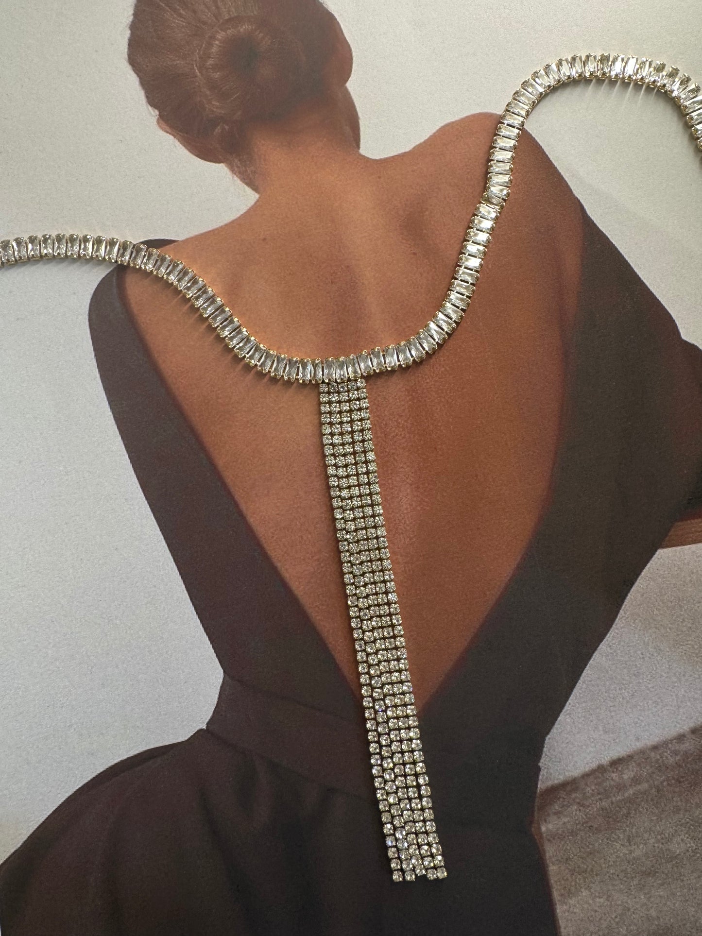 ÉTOILE NOIRE – χρυσό stainless steel Κολιέ με Ζιργκόν