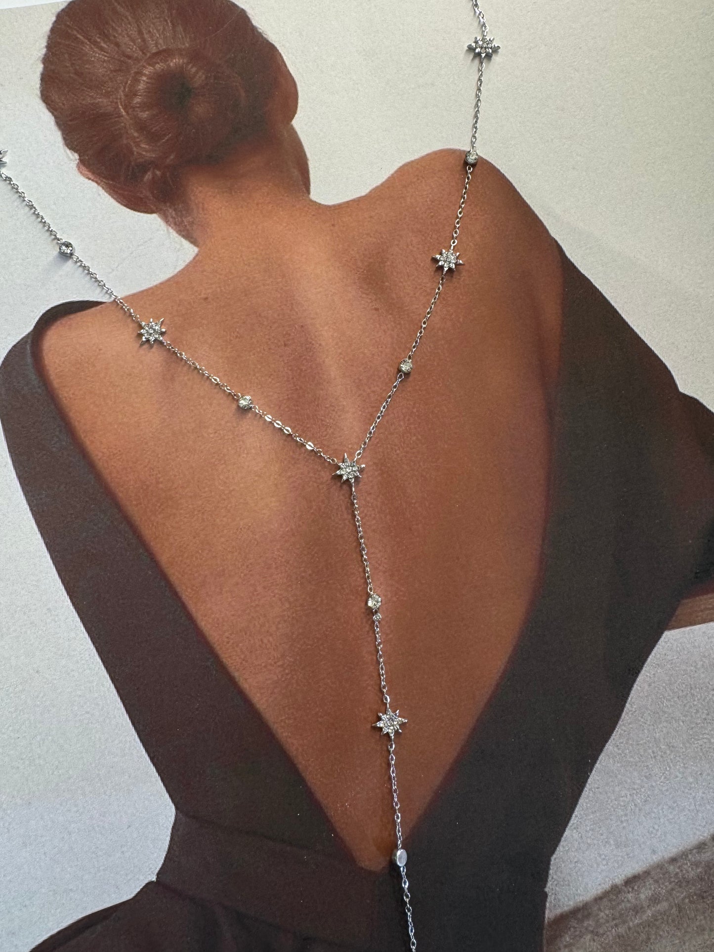 ÉTOILE FILANTE – Κολιέ με Ζιργκόν stainless steel