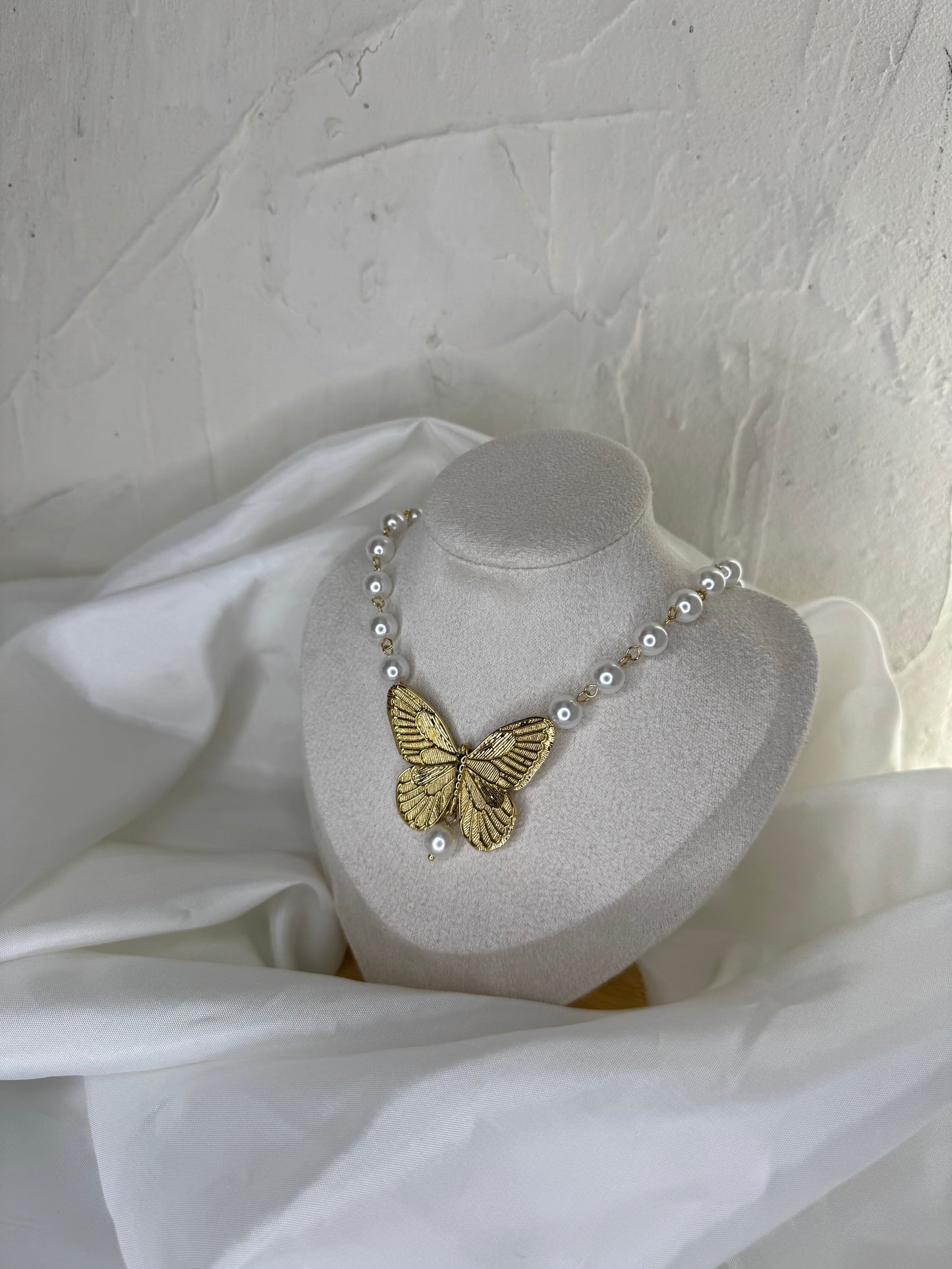 PAPILLON DORÉ - χρυσό κολιέ stainless steel