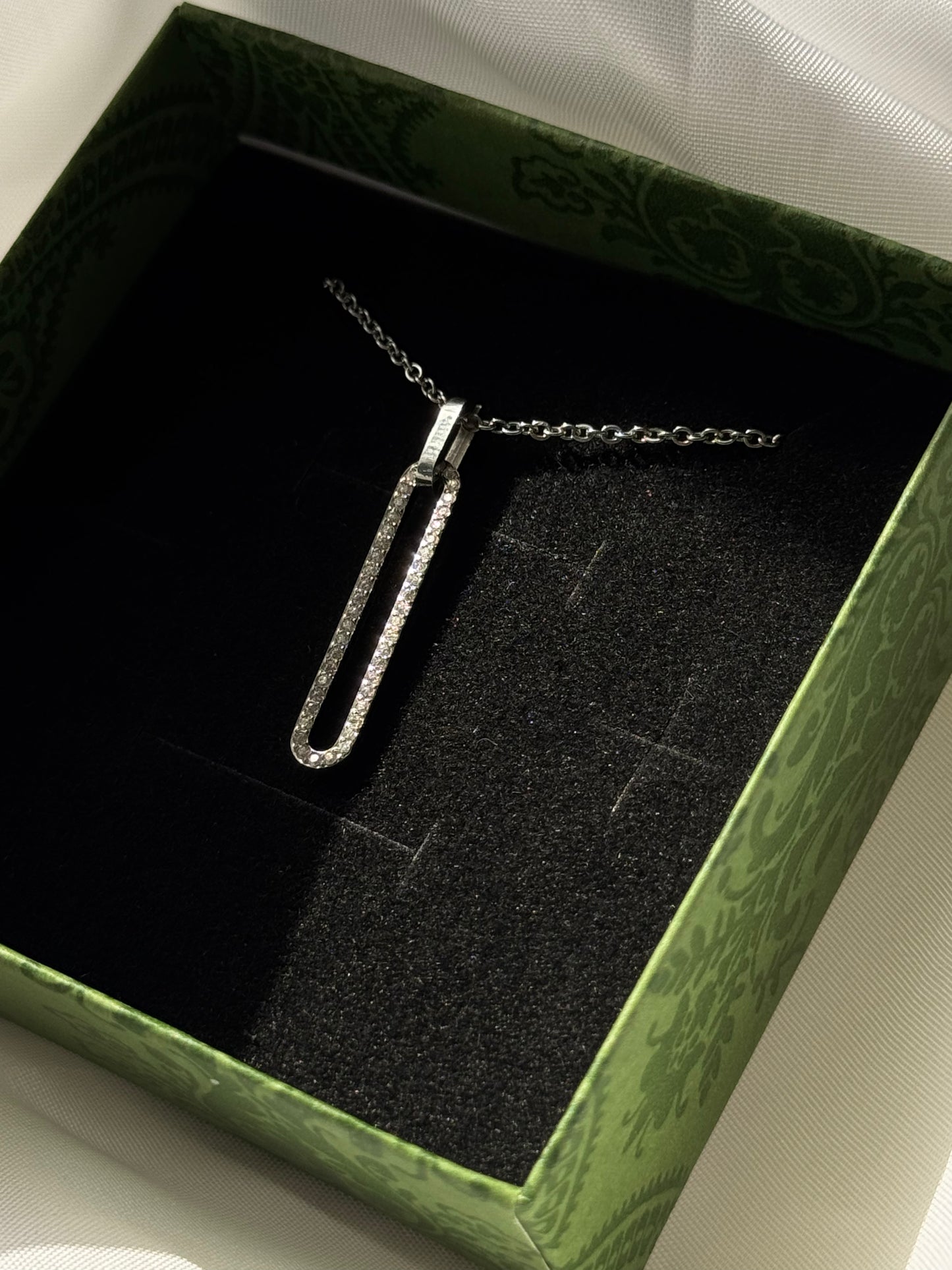 Crystal Link - κολιέ stainless steel