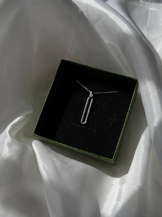 Crystal Link - κολιέ stainless steel
