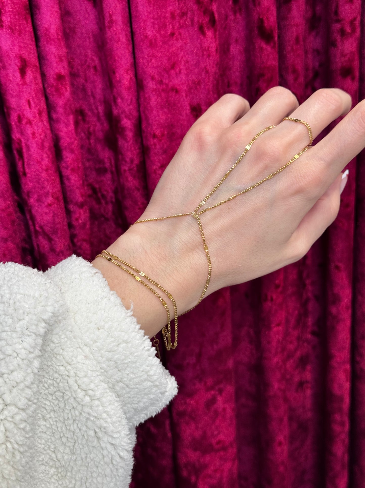 Dainty Honey – βραχιόλι δαχτυλίδι stainless steel